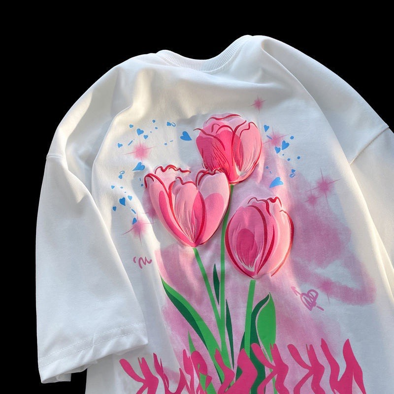 Áo 3 hoa tulip chất cotton su hot trend