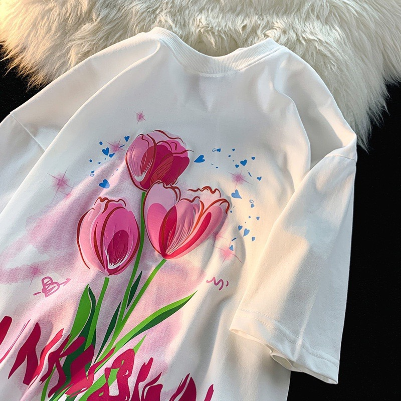 Áo 3 hoa tulip chất cotton su hot trend