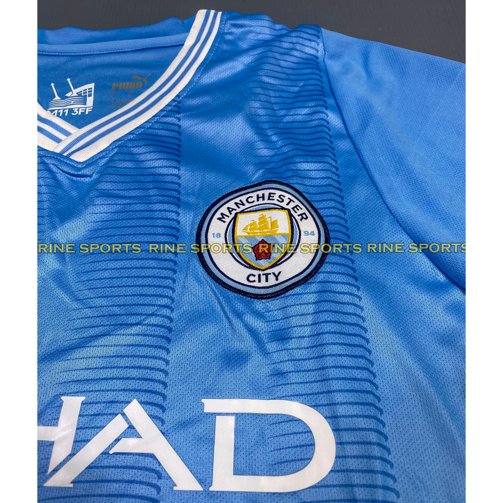 Bộ áo bóng đá Mancity – Mc sân nhà Super hàng thailand 2023-2024 Giống thi đấu