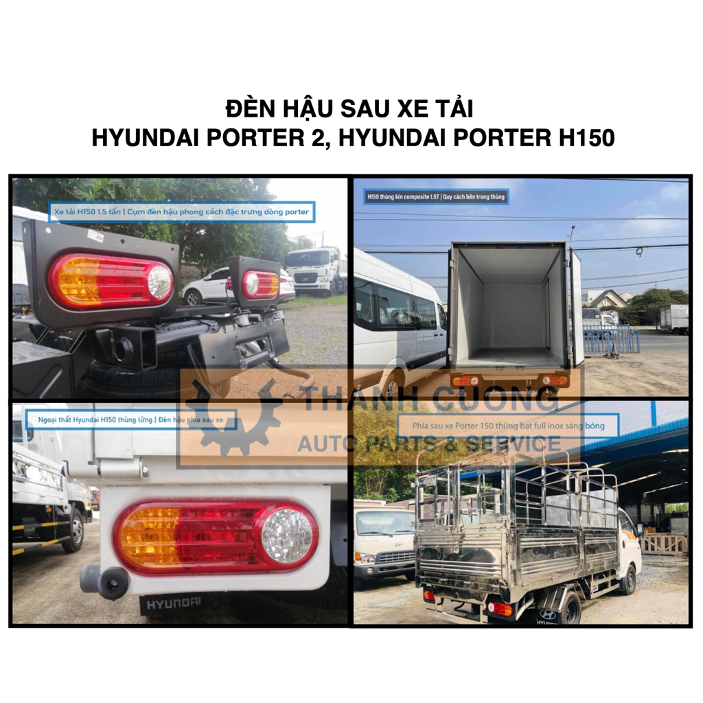 Đèn Hậu Xe Tải Hyundai Porter 2, Hyundai H100, H150