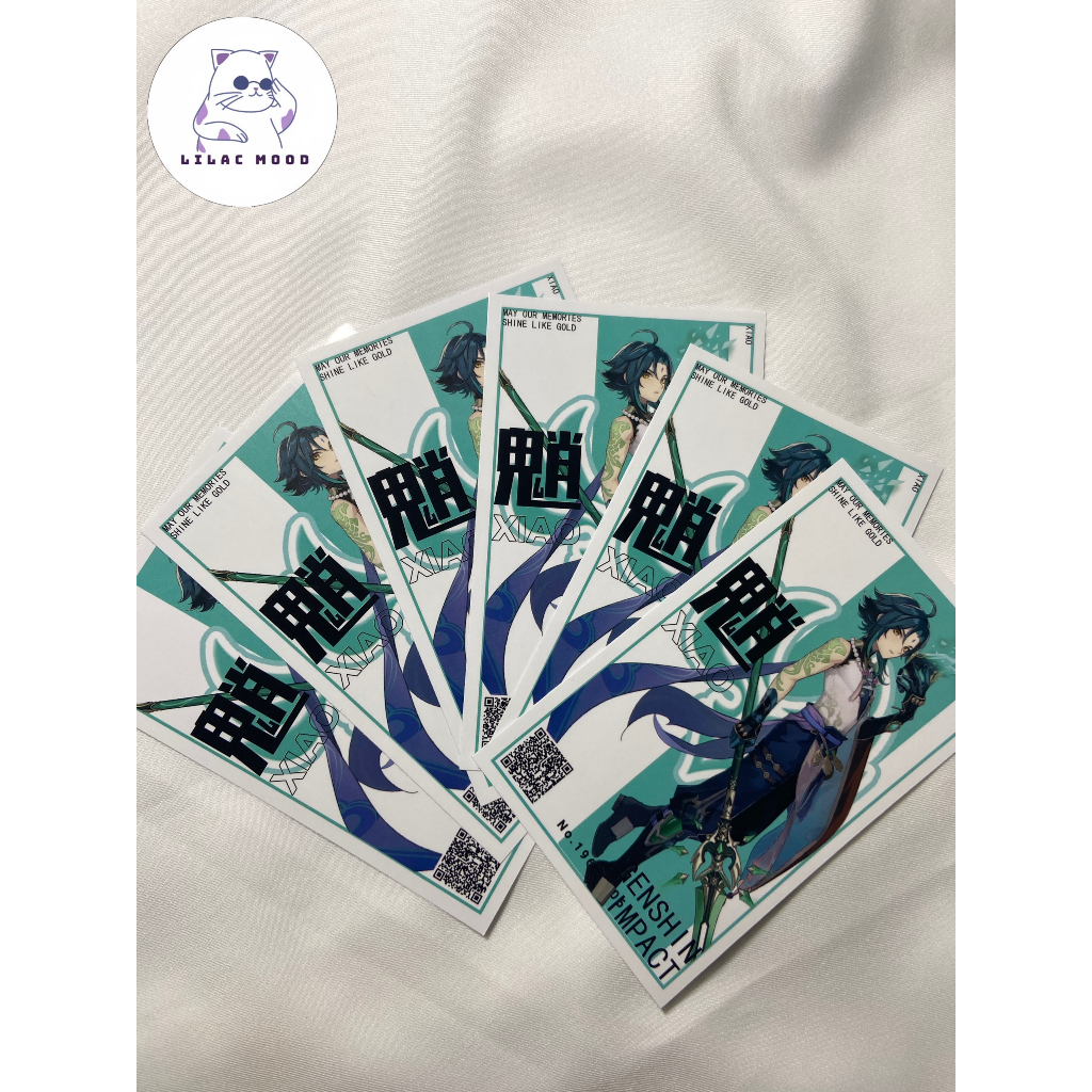 Sticker Xiao Genshin Impact | nhãn dán Xiao Genshin Impact giấy niêm phong trang trí / Wanderer