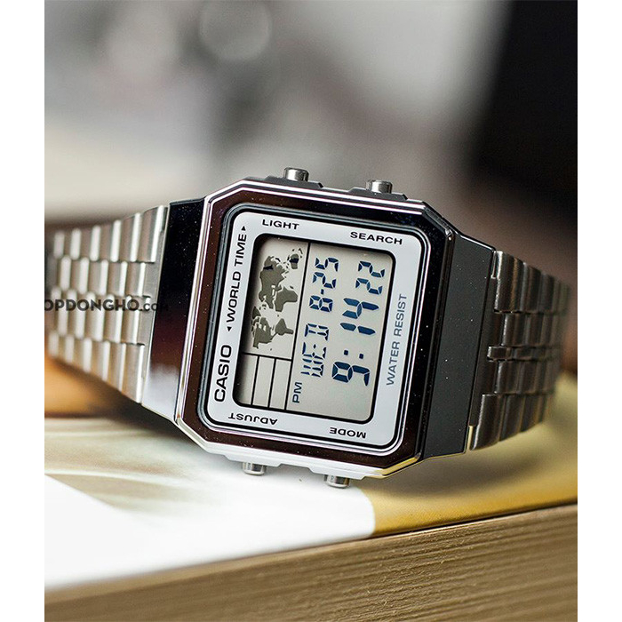 Đồng hồ nam dây kim loại CASIO A500WA-7DF chính hãng