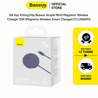 Đế sạc không dây 15w Baseus CCJJ simple mini3 magnetic wireless charger