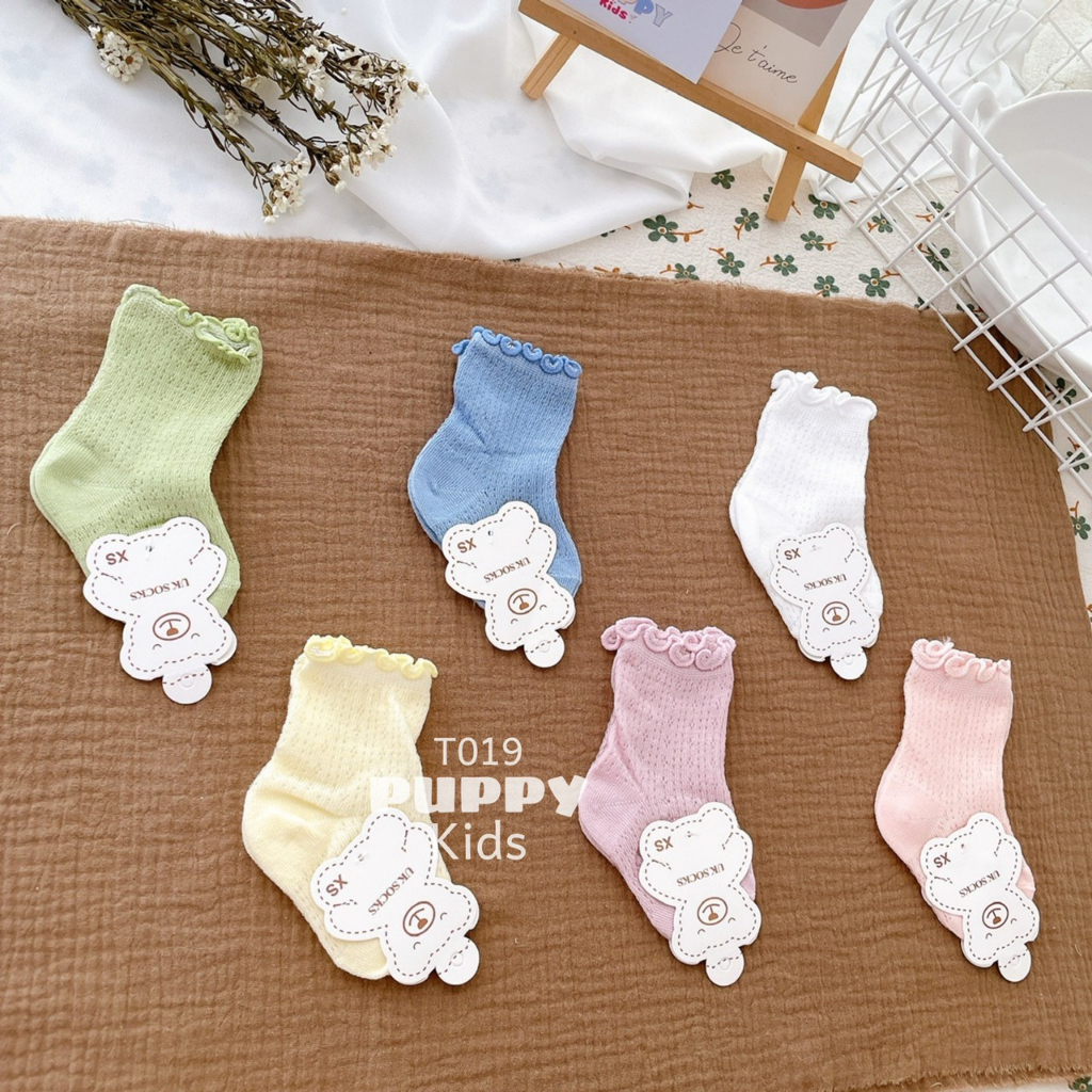 (T019) Tất ren ngắn dành cho em bé gái (Puppy Kids)