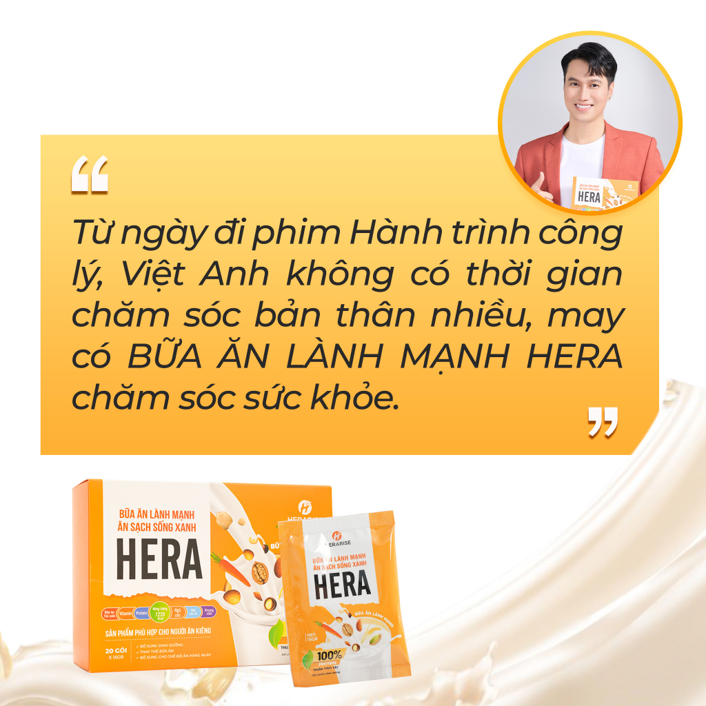 Bữa ăn dĩnh dưỡng lành mạnh- Bữa ăn dinh dưỡng Hera chính hãng  - Ăn sạch sống xanh cùng Hera CHÍNH HÃNG an toàn