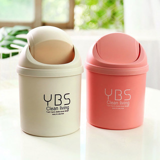Thùng Đựng Rác Nắp Lật Mini Để Bàn YBS Đa Năng