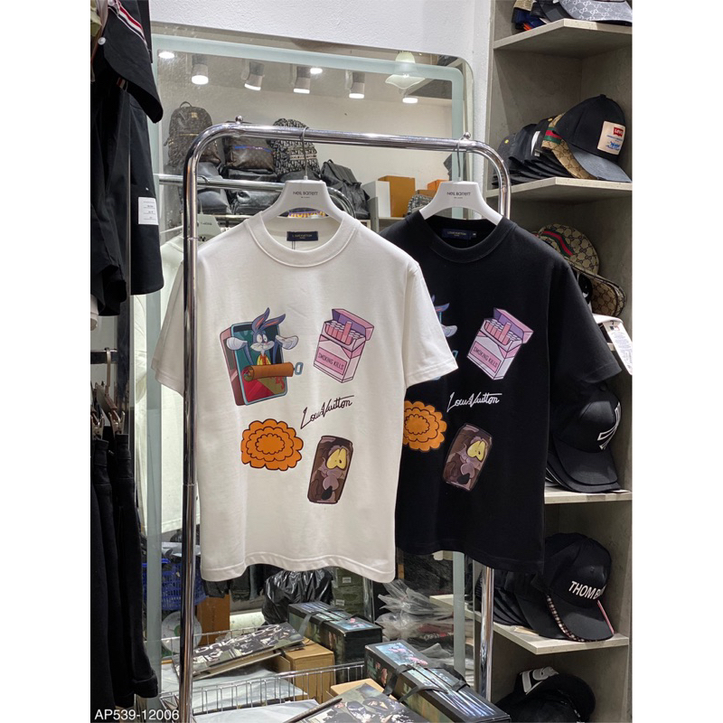 Áo Phông LV Nam Nữ In Họa Tiết Cực Đẹp - Áo Thun LV Nam Nữ In Logo Cực Chất