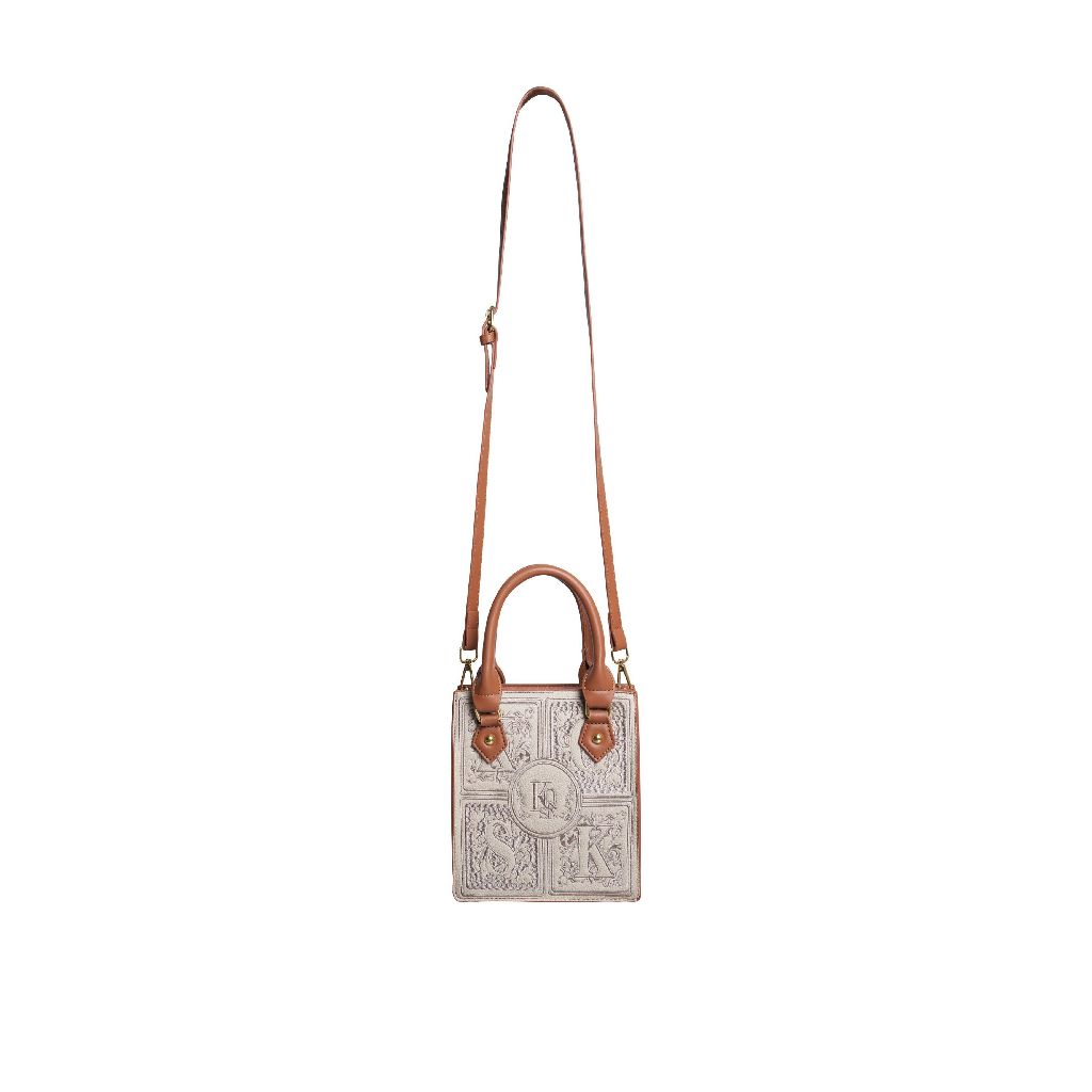 KSOUL Túi Đeo Chéo Grady Cross Bag Màu Nâu Da PU