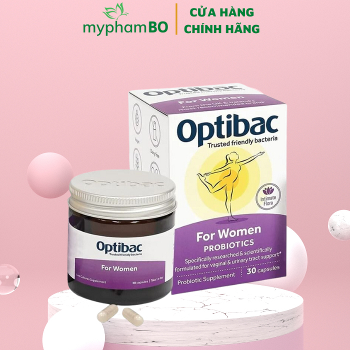 Men vi sinh Optibac probiotics cho phụ nữ lọ 30 viên chính hãng