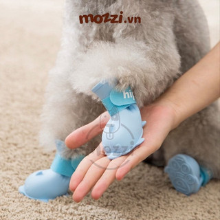 Giày cao su hình cá heo Hipidog Boots đi mưa chống ướt cho chó mèo