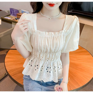 Áo sơ mi nữ chất thô lưng buộc dây-áo sơ mi tiểu thư sang chảnh- áo sơ mi ren thô mát