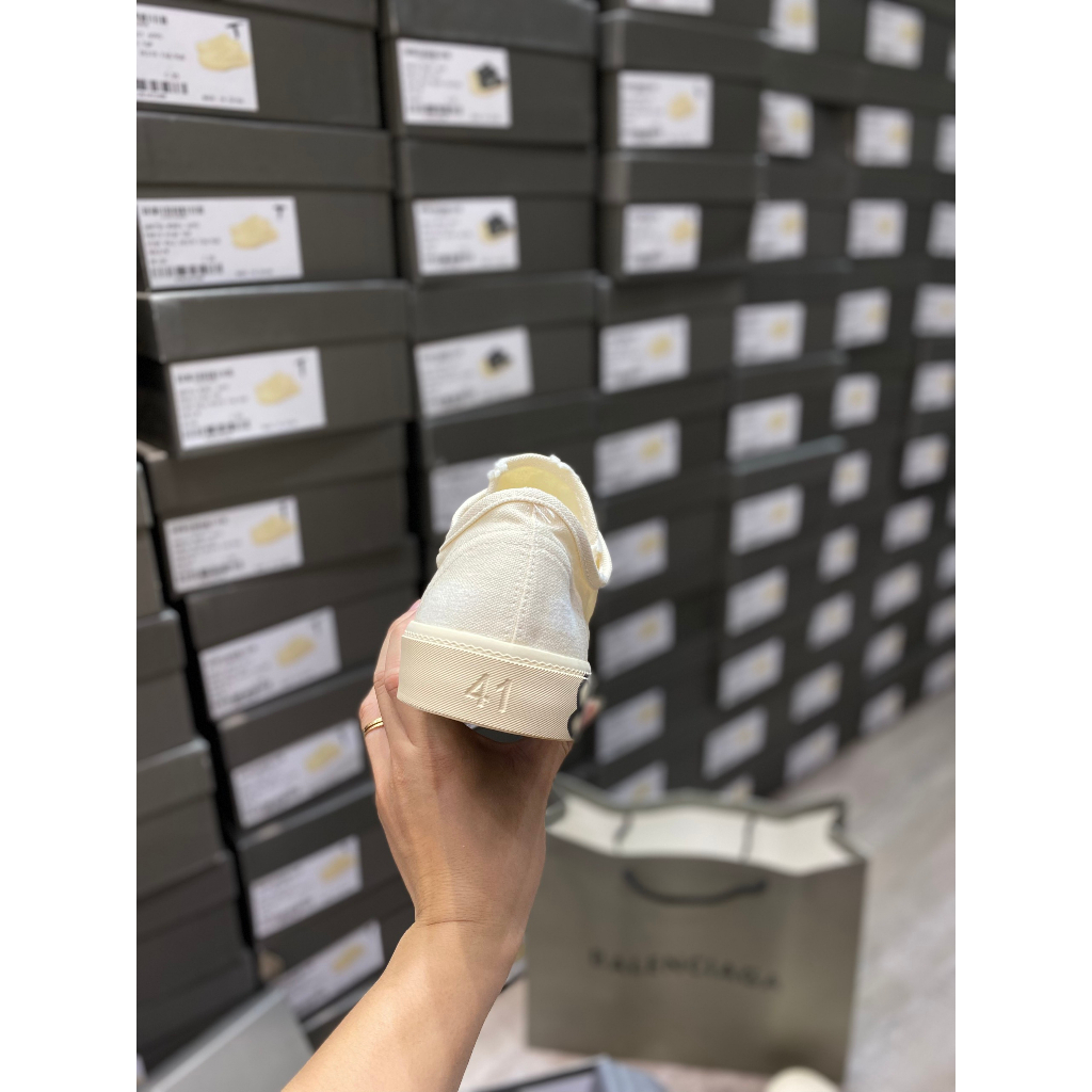 Giày thế thao BALENCIAGA canvas họa tiết chữ đế cao cấp