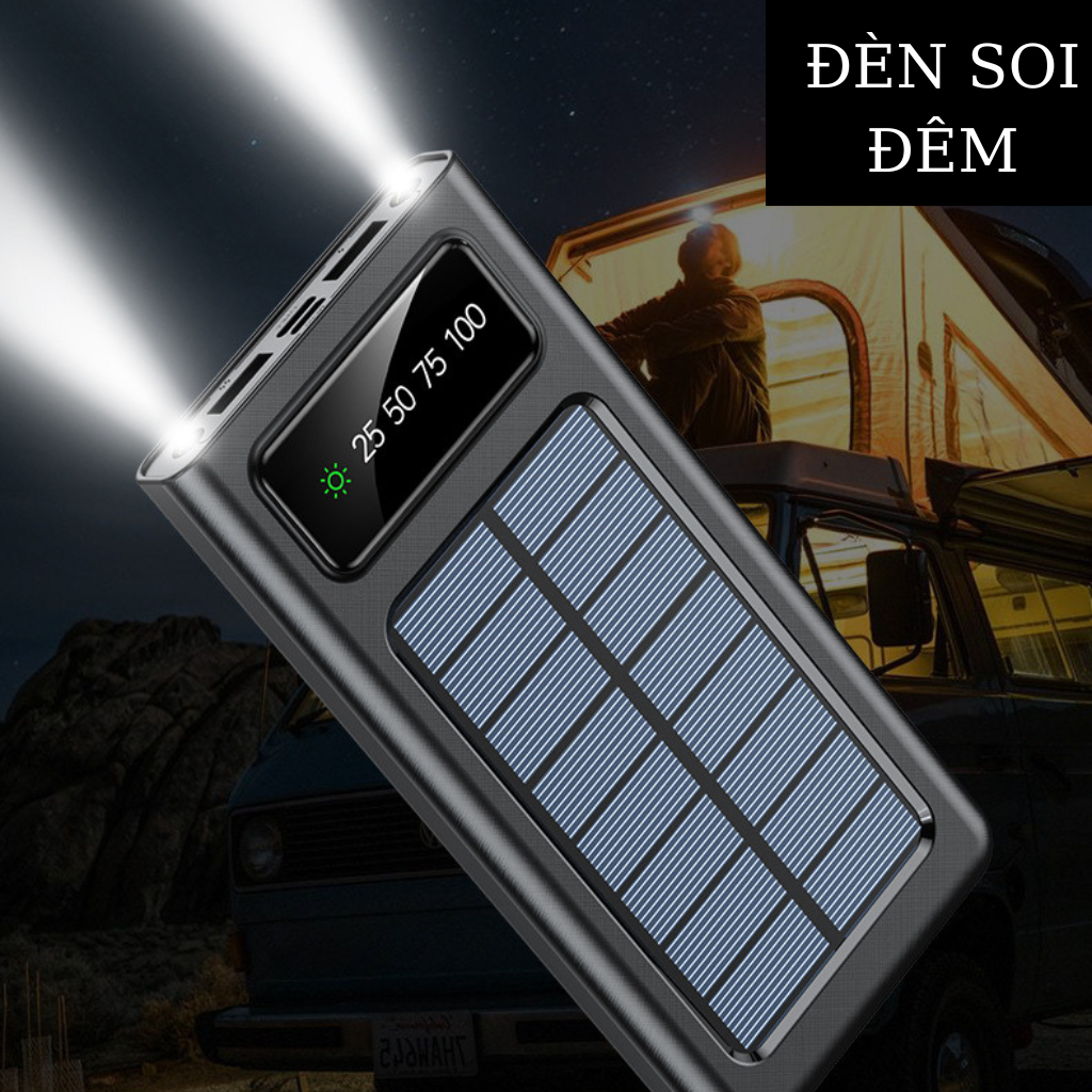 Sạc dự phòng, sạc dự phòng năng lượng mặt trời 20.000mah