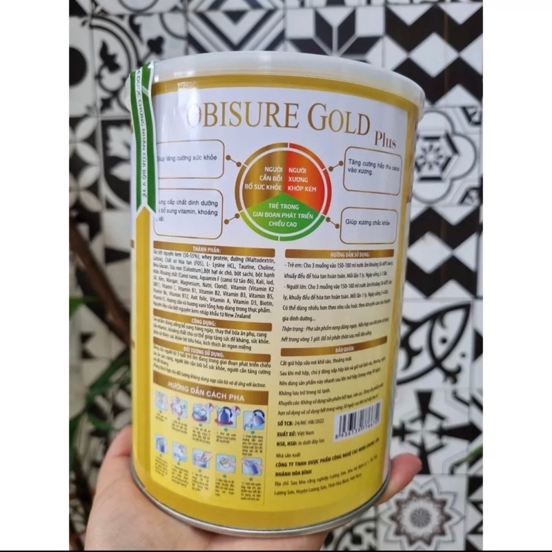 SỮA CHĂM SÓC SỨC KHỎE XƯƠNG KHỚP OBISURE GOLD