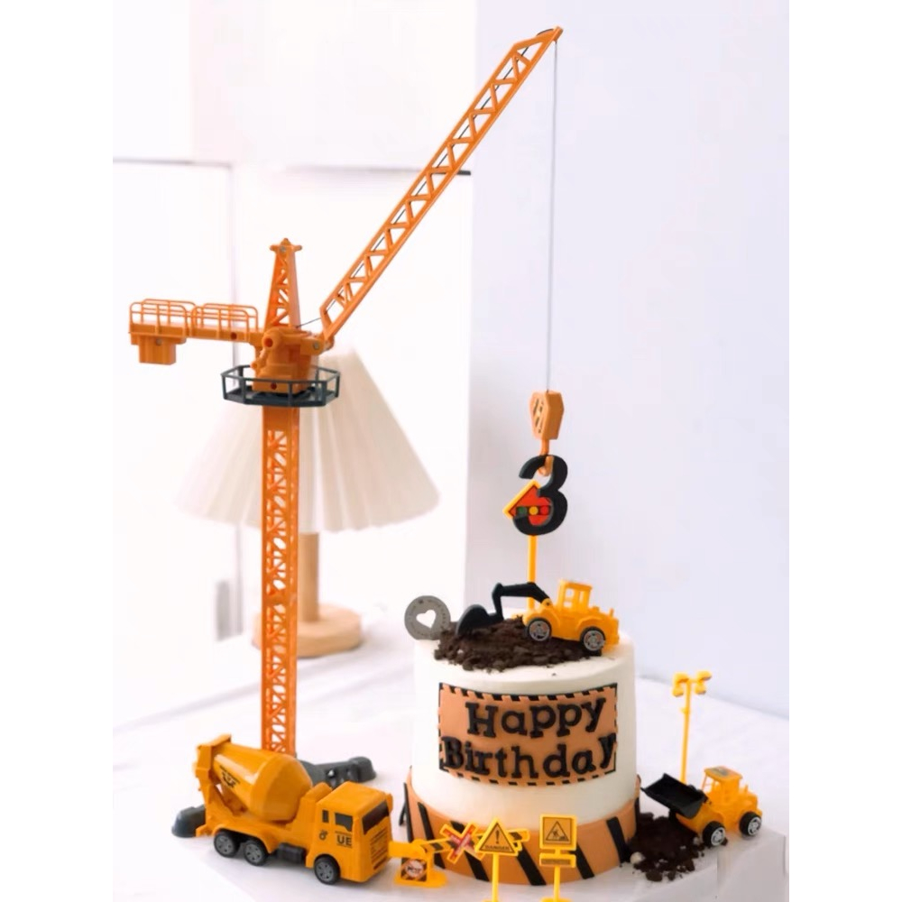 Trang trí mô hình cần cẩu công trình cao cấp