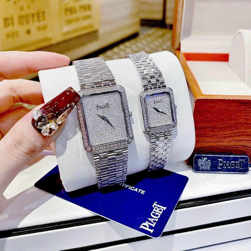 Đồng hồ cặp đôi cao cấp Piaget đính đá