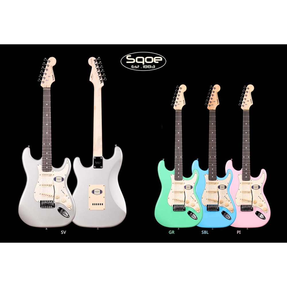 Electric Guitar, Guitar Điện Sqoe SEST200 Stratocaster Ranger SSS Chính Hãng