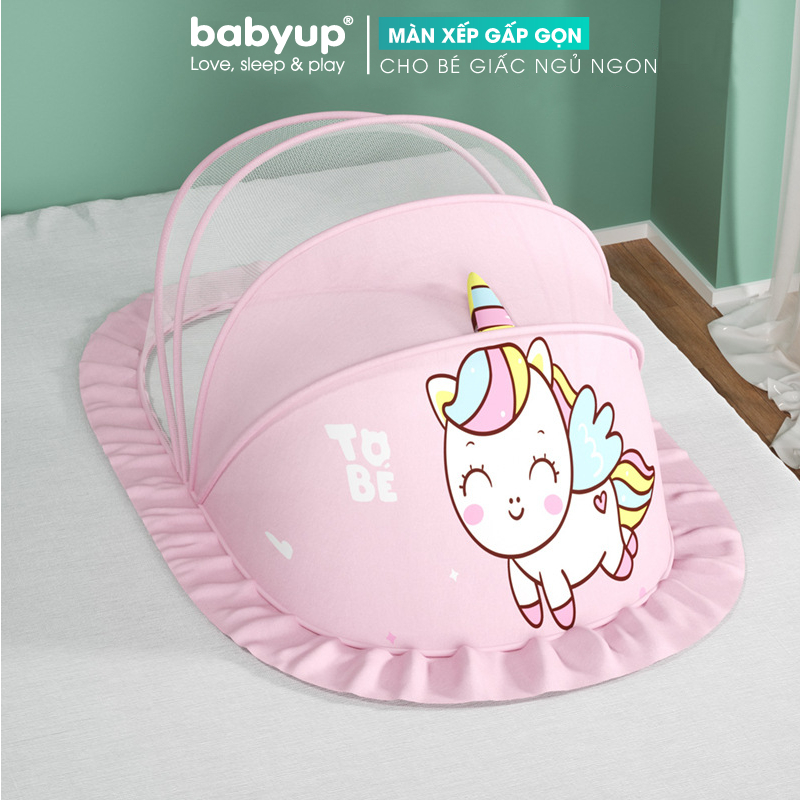 Màn chụp cho bé gấp gọn Babyup. Mùng chụp cho bé chống muỗi Màn xếp gấp gọn dùng cho giường và nôi cũi