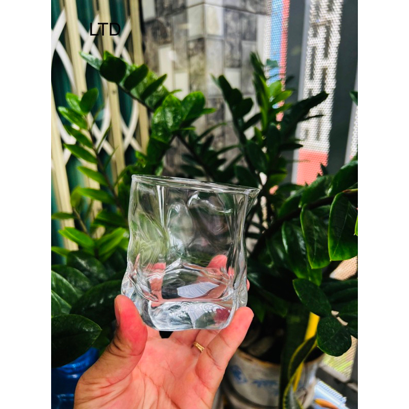 Ly thuỷ tinh origami phong cách, ~280ml thiết kế độc đáo