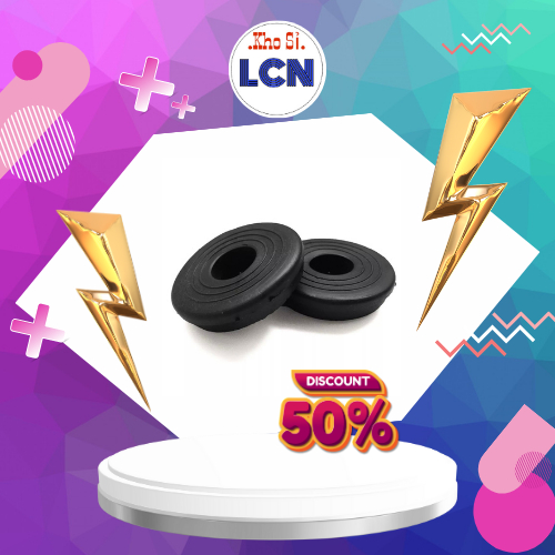Nút cao su Xà Đơn (1 cặp) Núm mút cao su, nắp inox, ốc vít, phụ kiện gắn đầu xà đơn