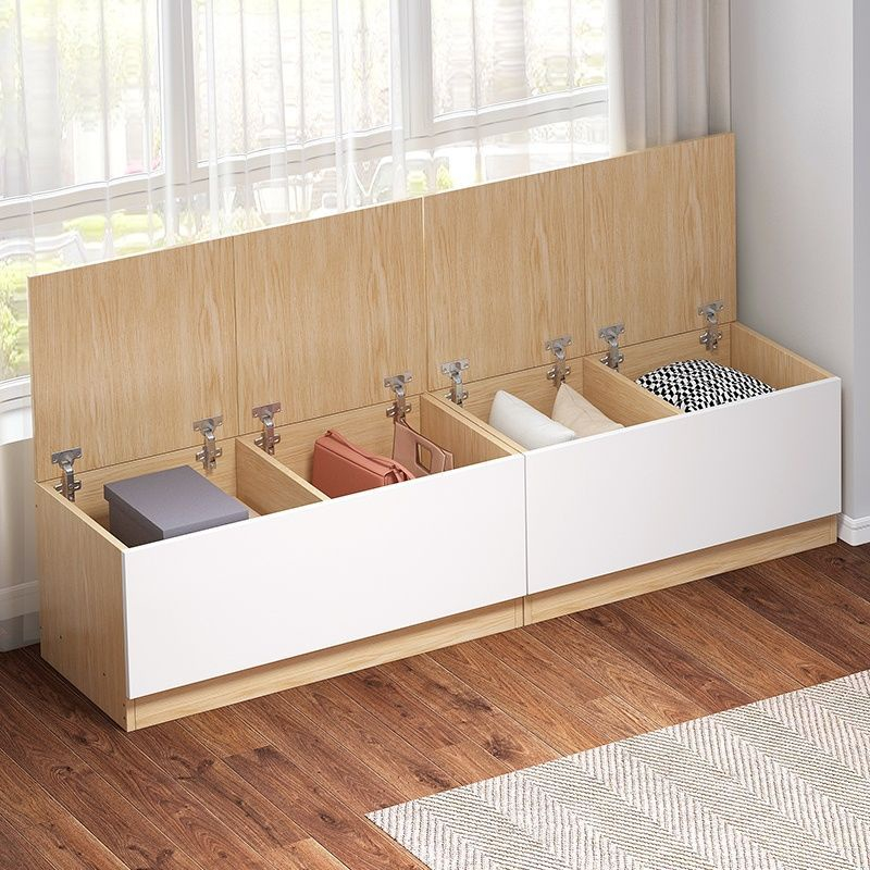Tủ gỗ để quần áo, để đồ HAUSDIRECT tận dụng không gian cạnh giường hay cửa sổ có thể ngồi, nằm được tiện lợi - D05