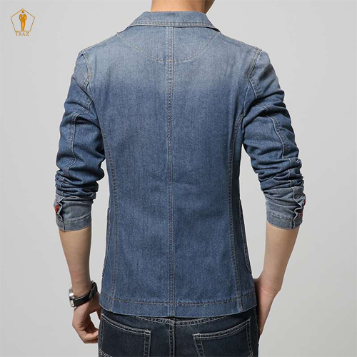 Aó Vest nam TRAZ chất liệu Jean cao cấp vest được thiết kế theo phong cách hàn quốc