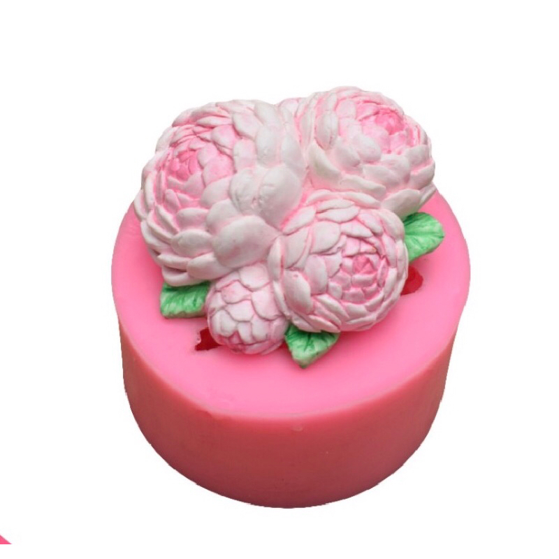 Khuôn silicon 4D hình chùm hoa lài