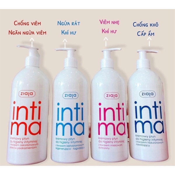 Dung Dịch Vệ Sinh Phụ Nữ Intima Ziaja 500Ml Chính Hãng - Ddvs Intima Chăm Sóc Bảo Vệ Cô Bé