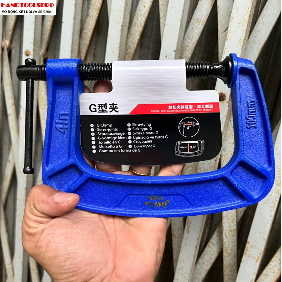 Cảo chữ C dày USA 3-4-5-6-8 inch THÉP cao cấp SANTA 47-605