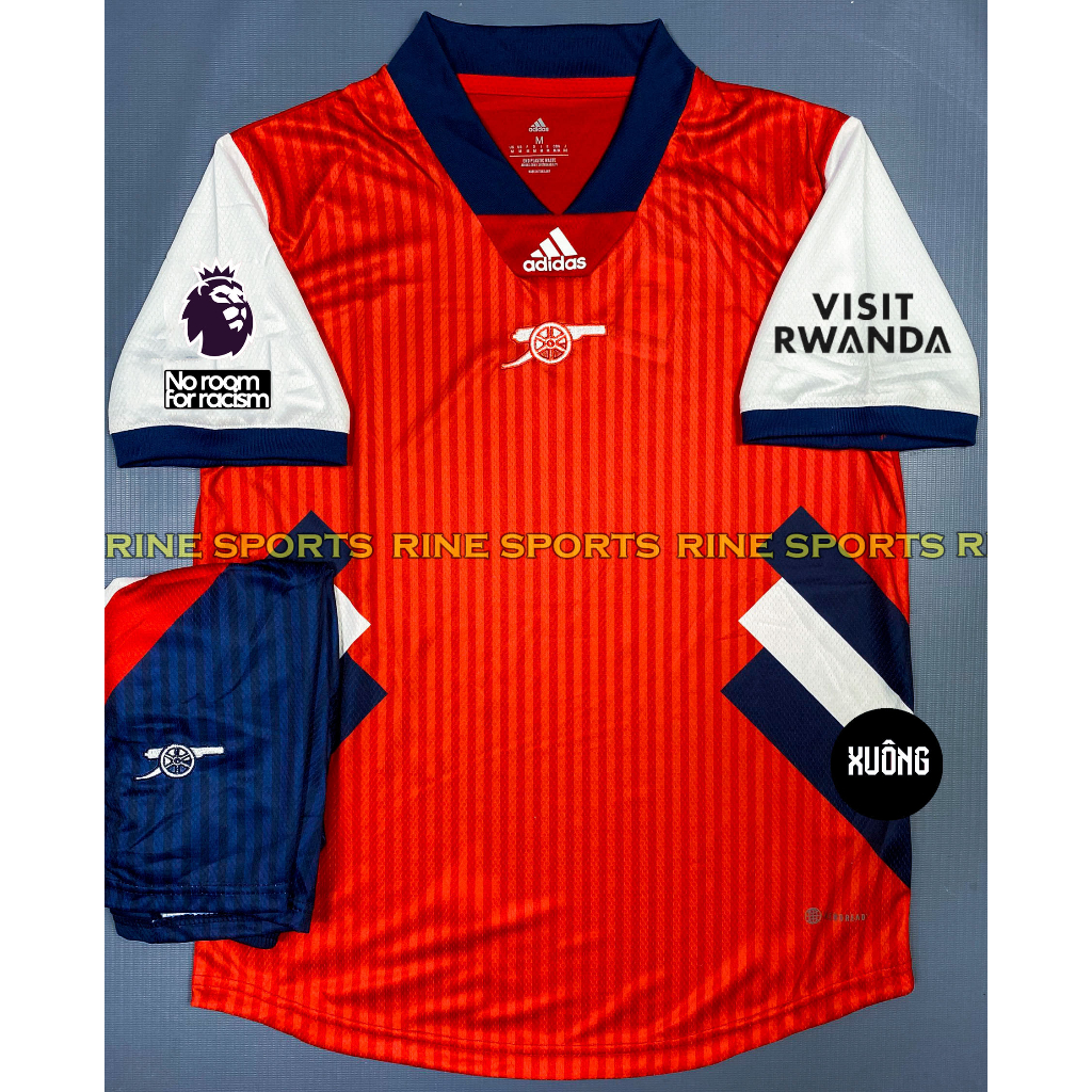 Bộ áo bóng đá Arsenal trắng hàng Thailand 2023-2024 Giống thi đấu