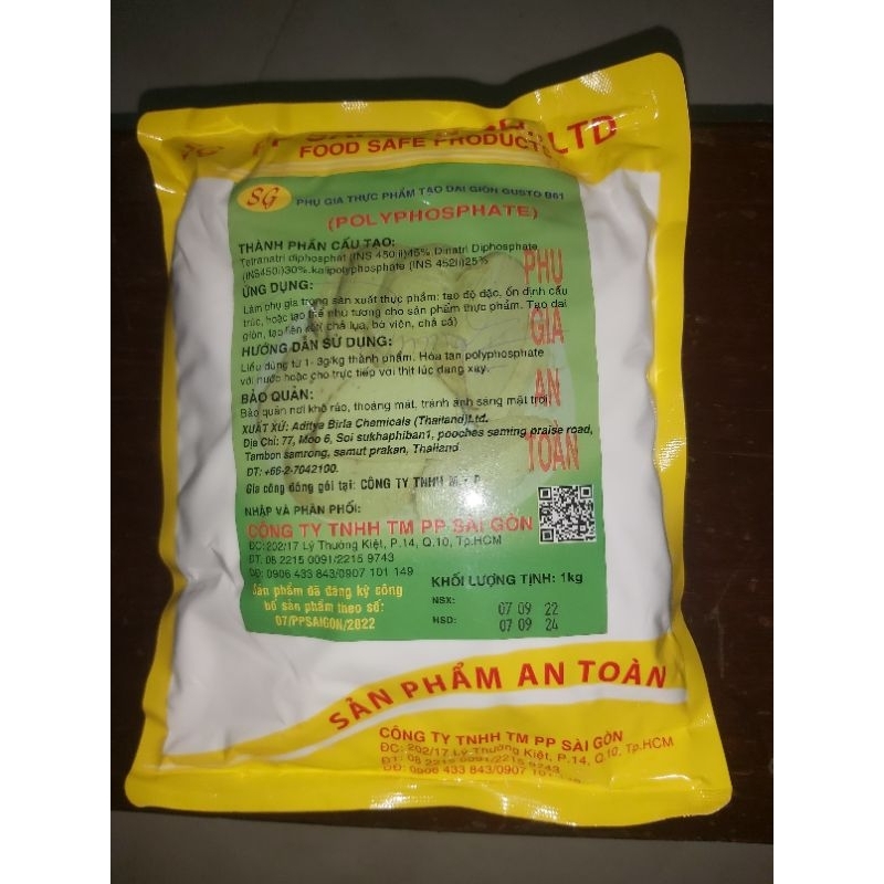 Bột dai giòn Thái Lan - Phụ gia giò chả 1kg