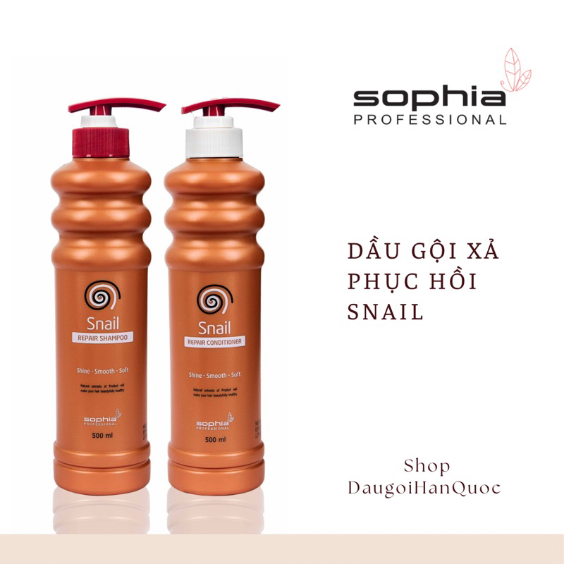 Dầu gội – xả phục hồi tóc/ Snail Repair Shampoo - Conditioner