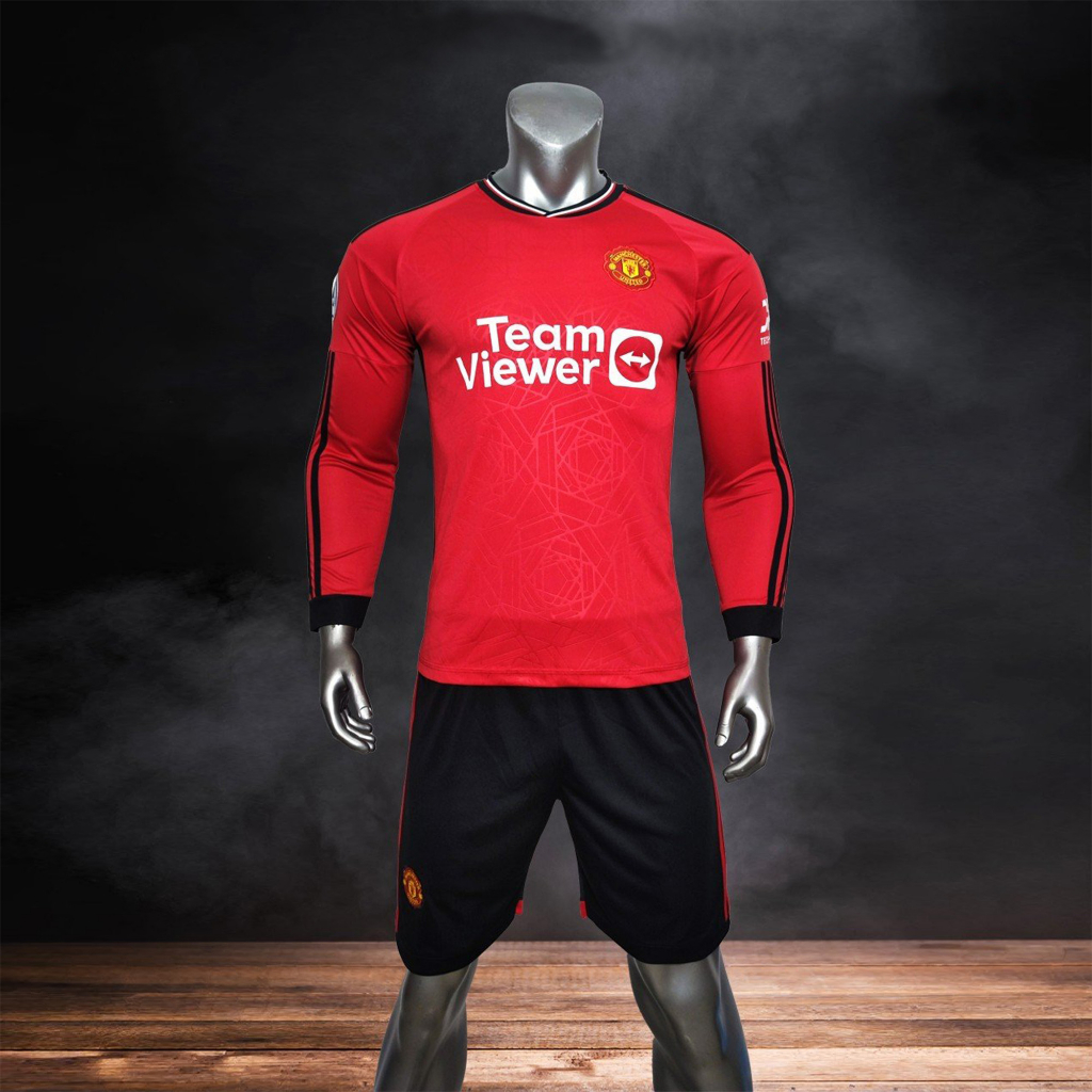 Bộ quần áo bóng đá tay dài Man Utd 23-24 sân nhà
