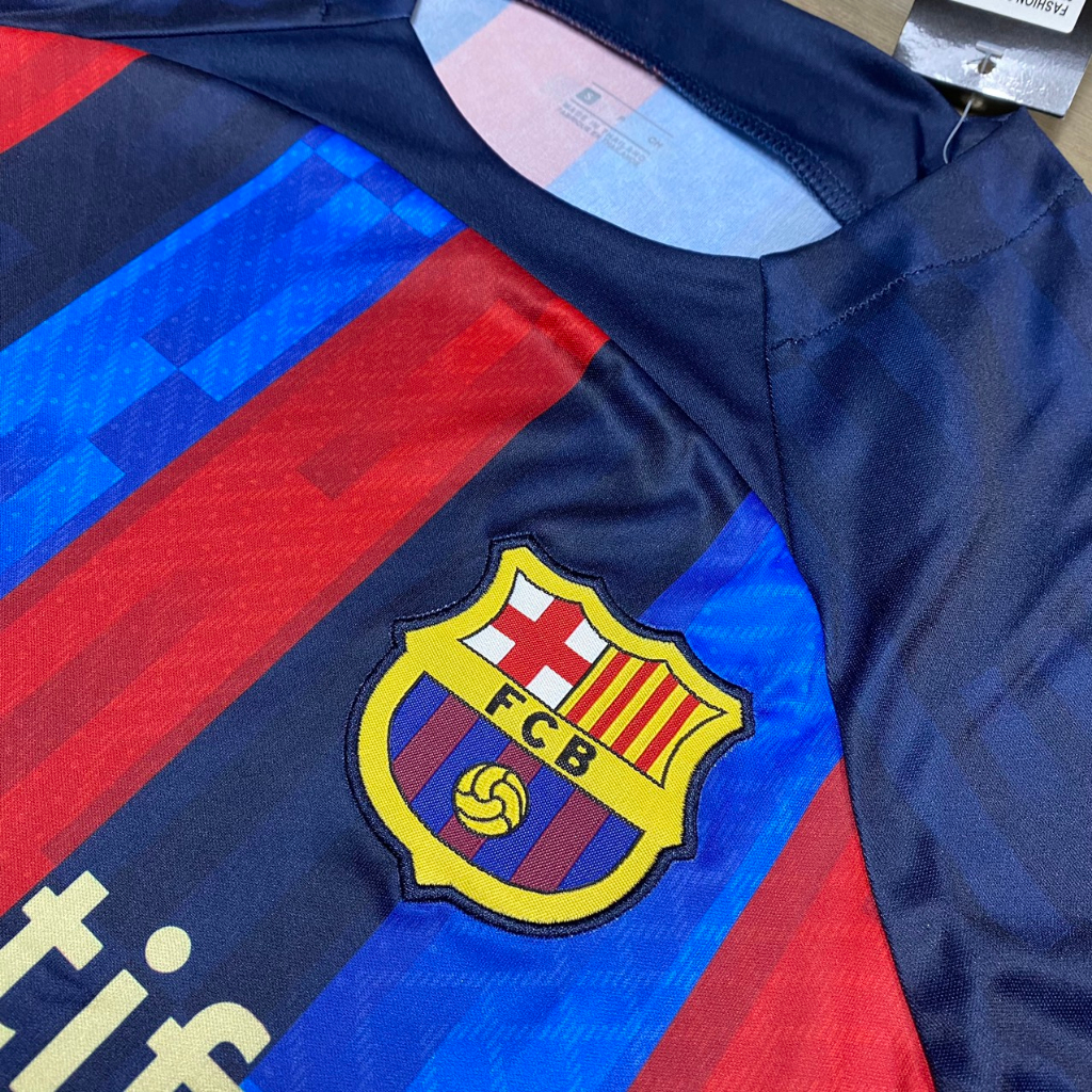 Áo Bóng Đá CLB Barcelona 22/23 - Thun Thái Cao Cấp - Logo Thêu