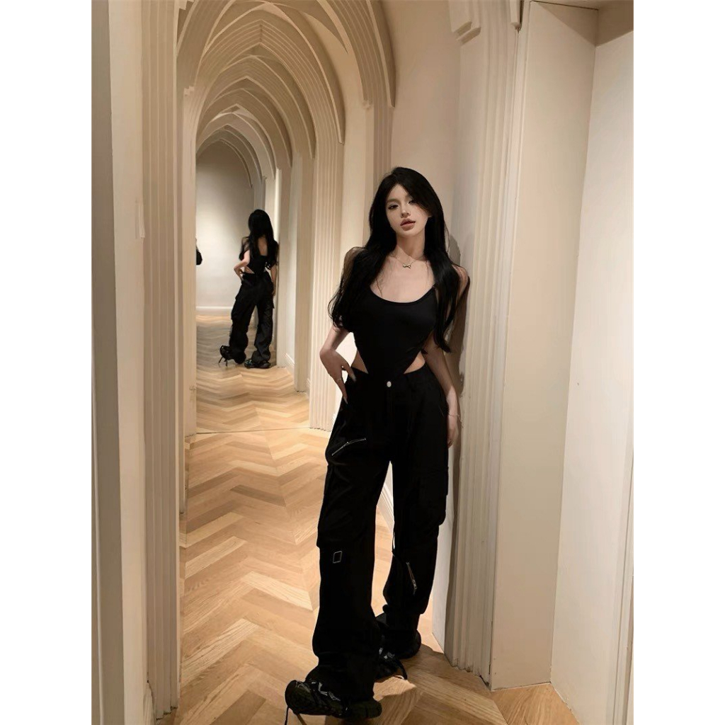 B02 Áo Liền Quần Hai Dây Bodysuit Ôm Dáng Gợi Cảm 21room