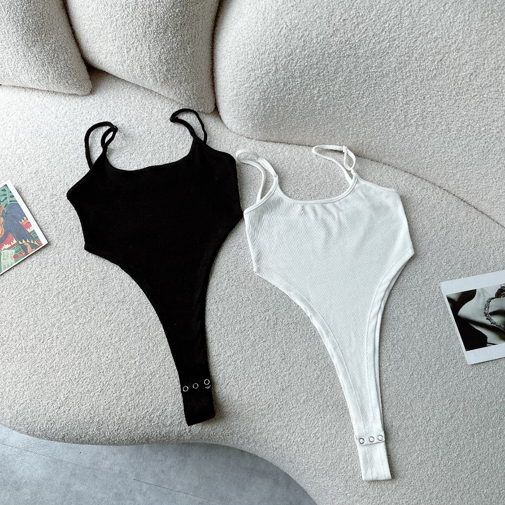 B02 Áo Liền Quần Hai Dây Bodysuit Ôm Dáng Gợi Cảm 21room
