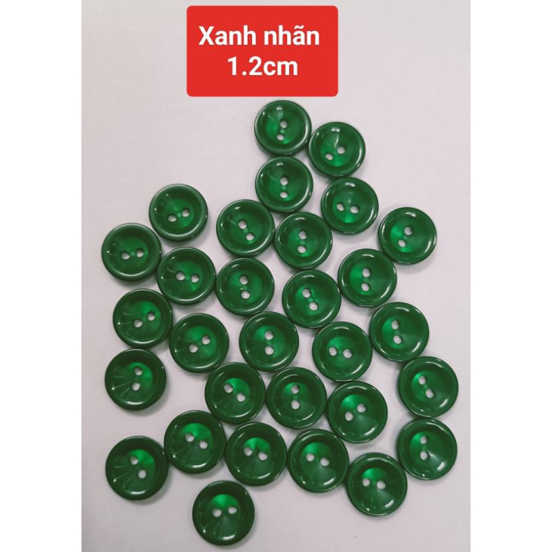 Gói 30 nút áo sơ mi vành bóng đẹp