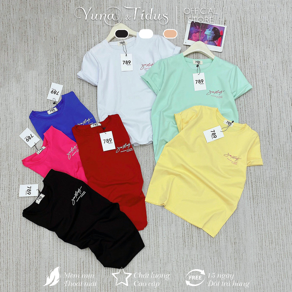 Áo Thun Cotton Thái Nhập Cao Cấp , Áo Phông Nữ YUNA Chất Xịn Đẹp