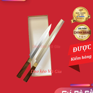 Dao sashimi làm bằng thép nhật cán cẩm khâu đồng - siêu sắc bén - Dụng cụ nhà bếp