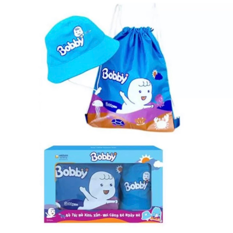 Bộ quà tặng balo & nón Bobby xinh xắn