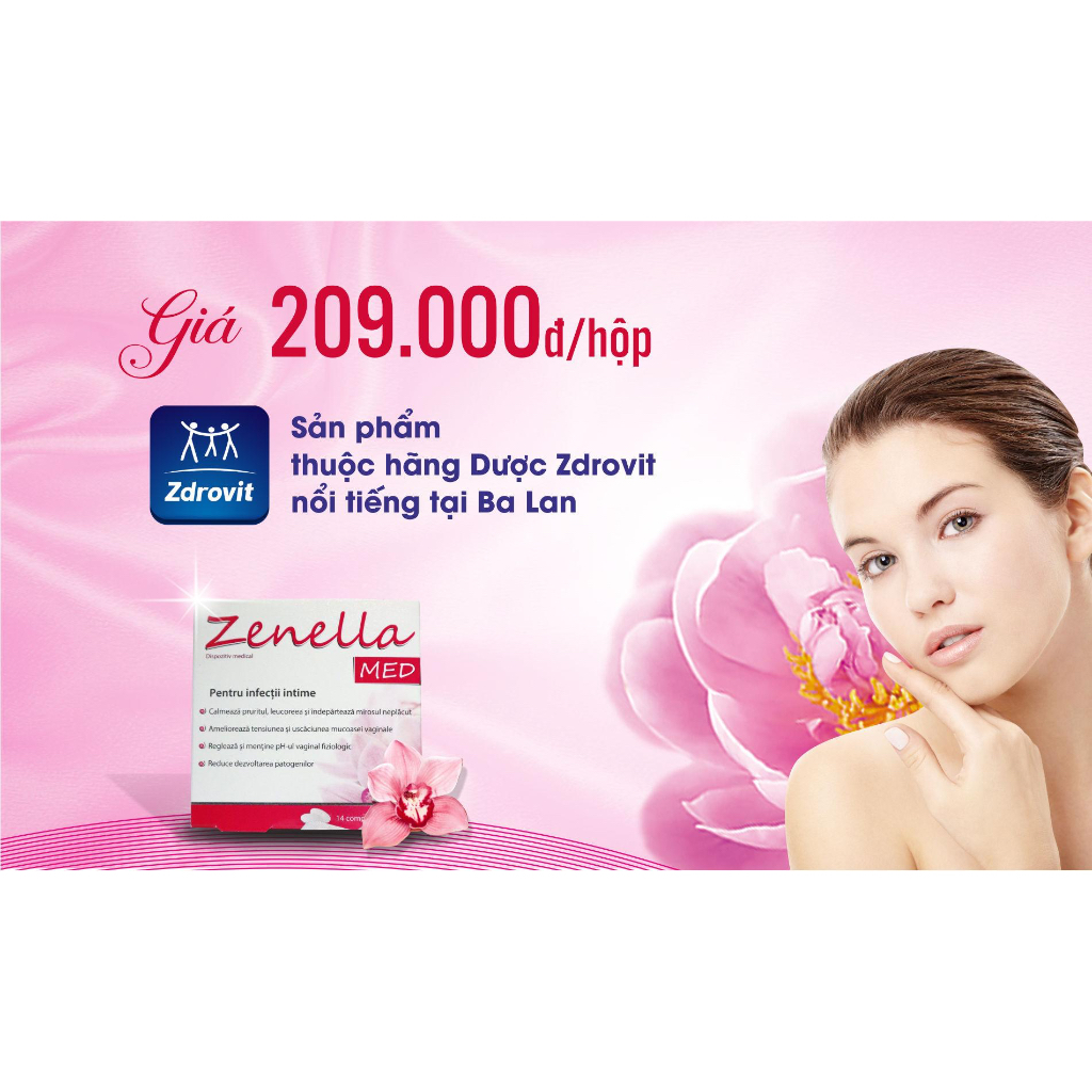 Bác Sĩ Cung Zenella Med - Phòng Nấm Ngứa, Phòng Bệnh Phụ Khoa, Làm Ẩm, Phục Hồi Và Tái Tạo Da [Chính Hãng]