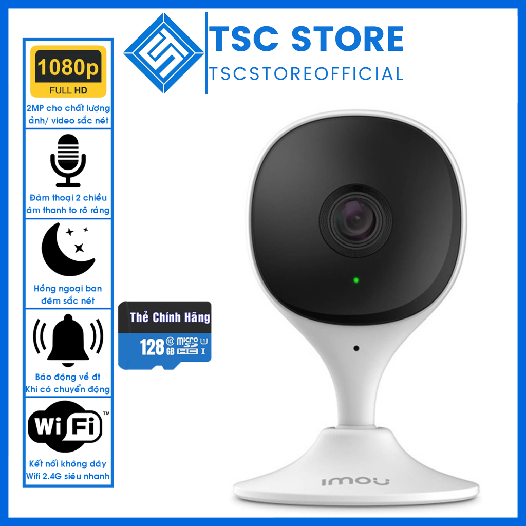 Camera IP WIFI IMOU Cue 2E C22SP/EP 2MP Full HD | Indoor Camera | TSC STORE - tscstoreofficial