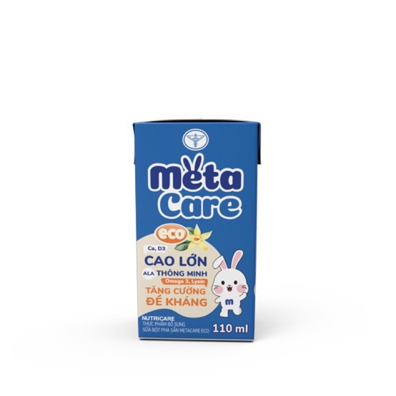 Vỉ sữa bột pha sẵn Metacare xanh cho bé trên 1 tuổi