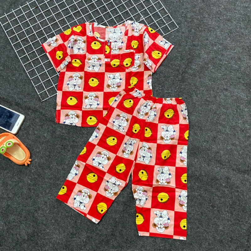 Đồ lanh tay ngắn quần dài cho bé trai và bé gái size 13-19kg