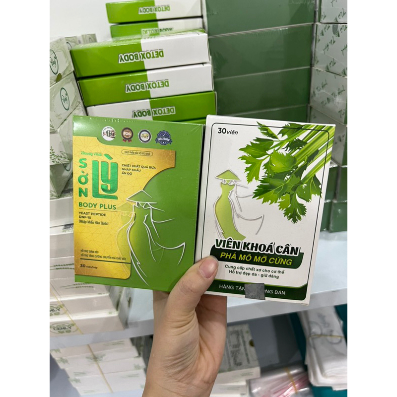 Giảm cân Sơn Lỳ Body Plus chuyên dùng cho cơ dịa chài lỳ .mơ rắn