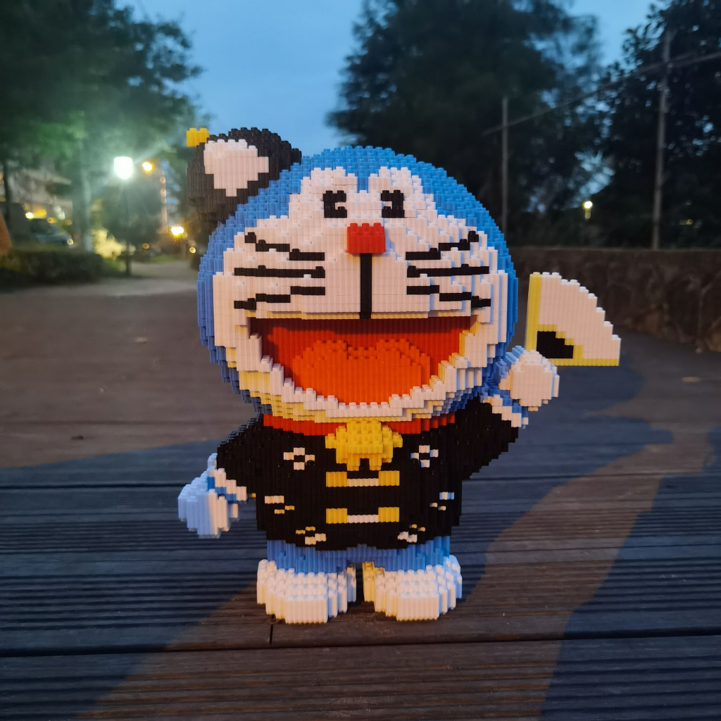 Doremon thần tài 40cm, Xếp hình siêu đẹp , xếp hình doremon size đại 40cm, sản phẩm mới, đồ chơi lắp ráp thông minh