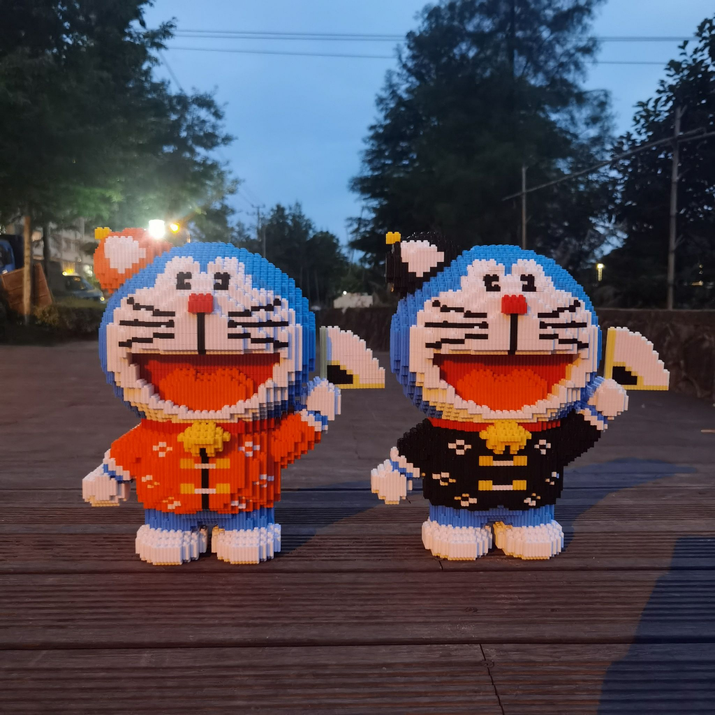 Doremon thần tài 40cm, Xếp hình siêu đẹp , xếp hình doremon size đại 40cm, sản phẩm mới, đồ chơi lắp ráp thông minh