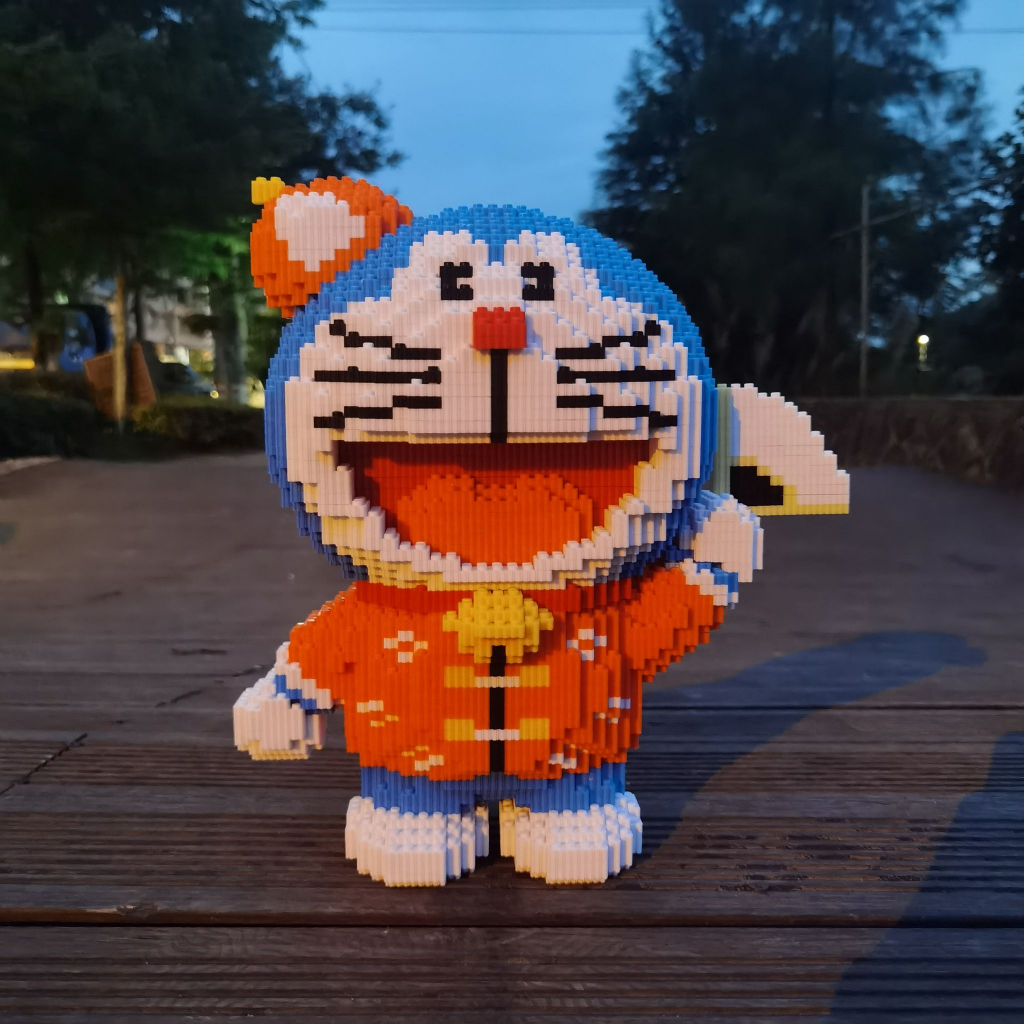 Doremon thần tài 40cm, Xếp hình siêu đẹp , xếp hình doremon size đại 40cm, sản phẩm mới, đồ chơi lắp ráp thông minh