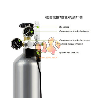 Van điện co2 mufan chính hãng - đóng mở co2 tự động tiện lợi