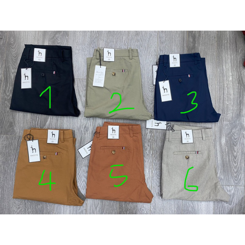 Quần linen Hazzys nhiều màu